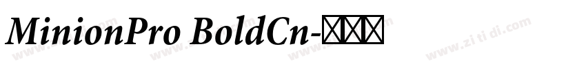 MinionPro BoldCn字体转换